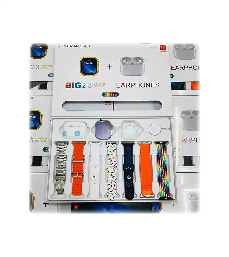 I20 Ultra (Smart Watch) With buds And 7 Straps